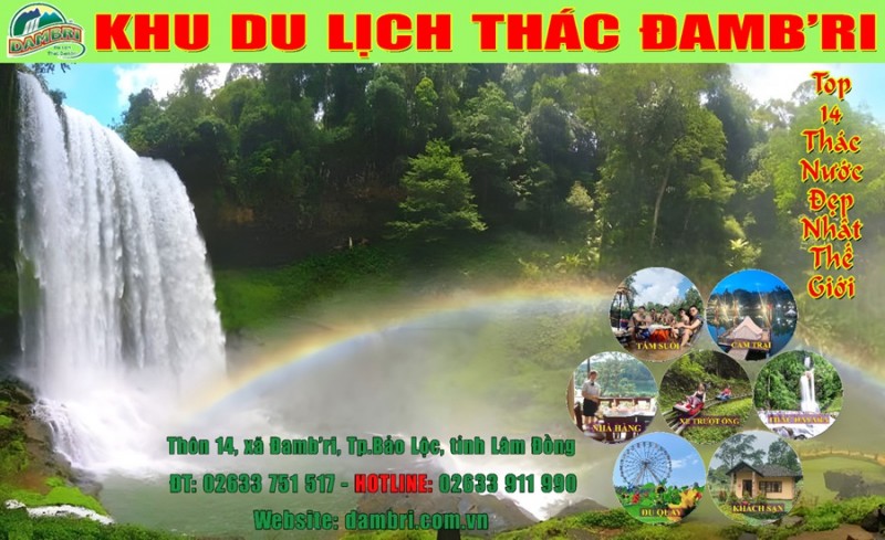 Khám phá kỳ quan thiên nhiên tại Bảo Lộc Lâm Đồng - Khu Du lịch Thác Đamb'ri!