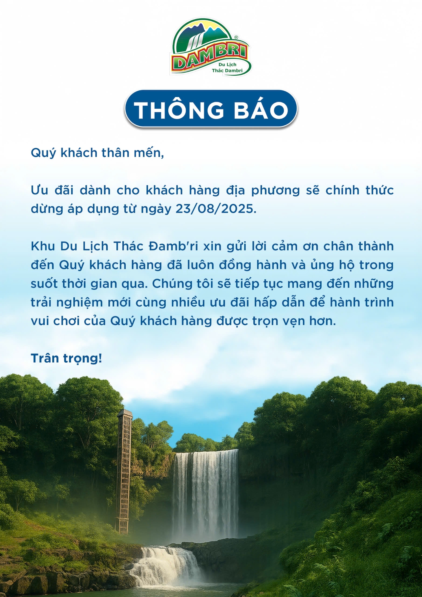 TB TẠM NGƯNG CHÍNH SÁCH ĐỊA PHƯƠNG